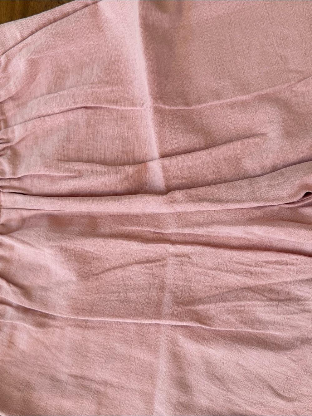 Good Luck Gem Linen Blend Dusty Rose High-rise Crop Wide Leg Lants Size Large - Picture 7 of 9